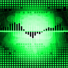 Fototapeta premium dollar chart and calculator