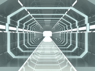Science fiction corridor © concept w