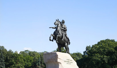 Obraz premium The Bronze Horseman - the monument to Peter I (first)