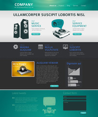 Website design template