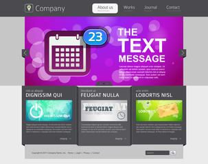 Website design template