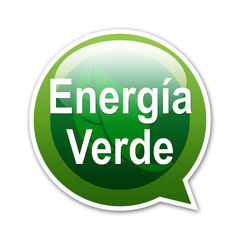 Pegatina globo Energia Verde