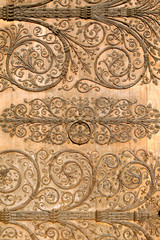 Wooden door detail