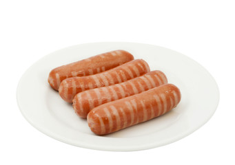 sausages in a dish