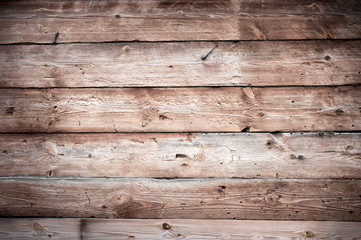 Wooden wall texture with horizontal boards