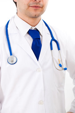 Doctor's stethoscope closeup