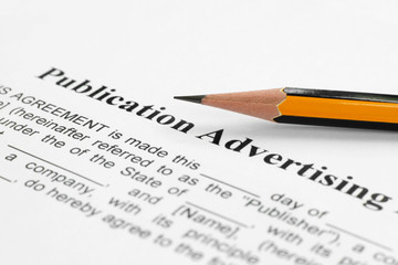 Obraz premium Publication advertising