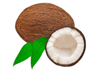 coconut isolated on white background