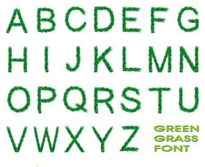 green grass font