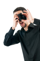 Fototapeta premium Photographer with the digital camera