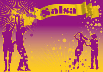 flyer salsa ruban jaune