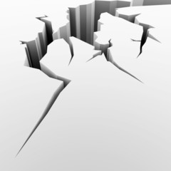 Illustration of a crack