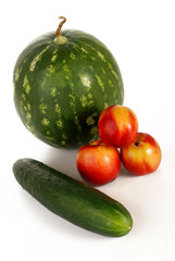 ANGURIA CETRIOLO E PESCHE