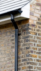 New guttering and drainpipe