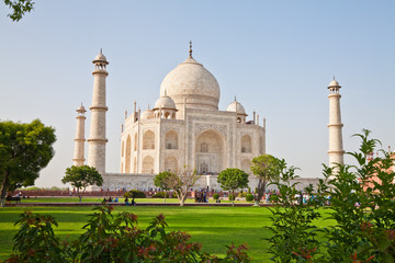 Fototapeta na wymiar Taj Mahal w mieście Agra 6