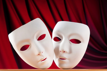 Masks with theatre concept