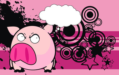 pig  kid cartoon background002