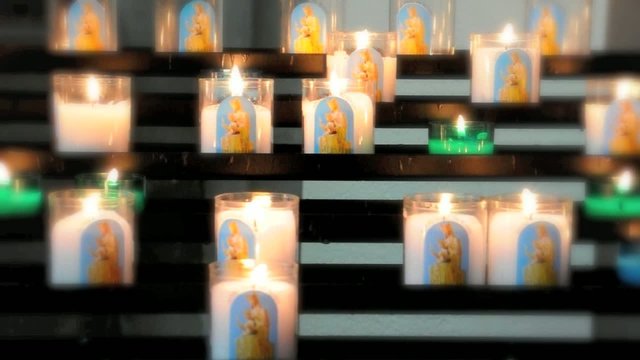 Bougies de la vierge Marie