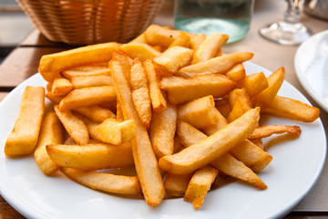 Golden French fries