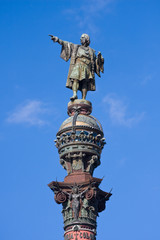Fototapeta na wymiar Kolumny Krzysztofa Kolumba w Barcelonie