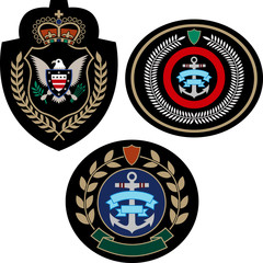 heraldic royal badge shield
