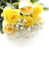 Yellow roses bouquet