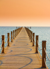 Wooden Pier at sunset
