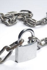 Obraz premium Candado y cadenas 4