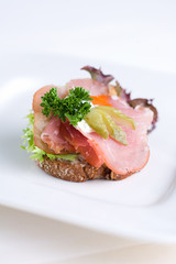 Canapes Schinkenbrot