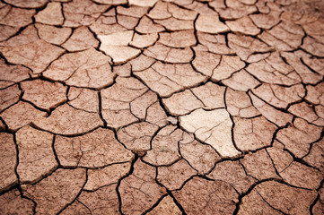 Dry cracked earth