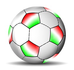 Italian soccer ball, vector