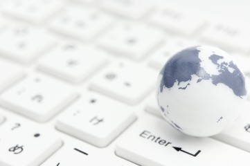 地球儀　キーボード