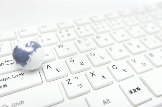 地球儀　キーボード