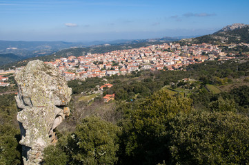 Fototapeta na wymiar Sardinia, Italy: view of Calangianus