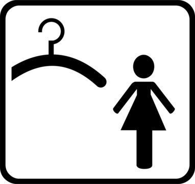 Umkleide Frauen wei&szlig;