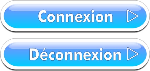 Fototapeta premium bouton connexion deconnexion
