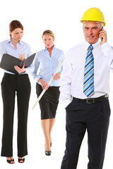 man and women architects