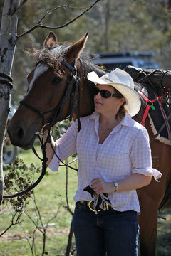 female horse rider