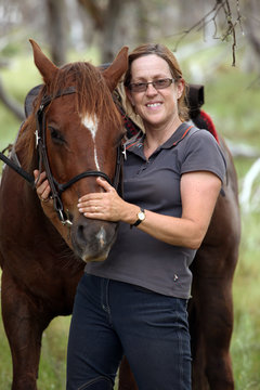 female horse rider