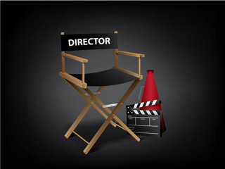 Movie director chair