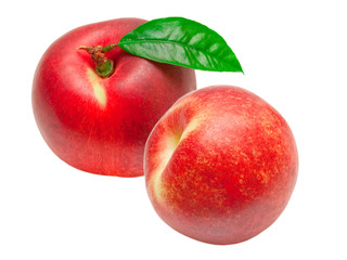 peach isolated on white background
