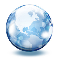 World glass sphere