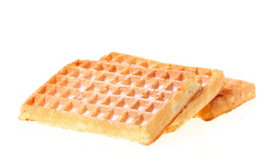 Waffeln mit Puderzucker