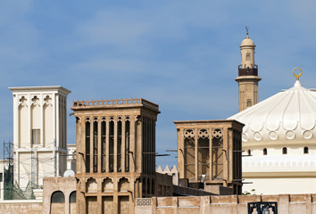 windtowers, mosque in Dubai