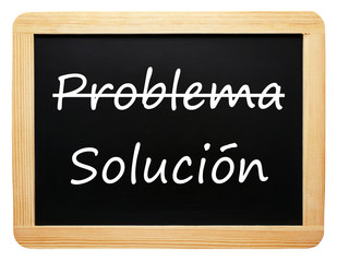 Obraz premium Problema Solución