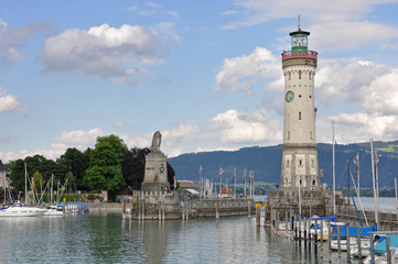 Hafeneinfahrt von Lindau am Bodensee