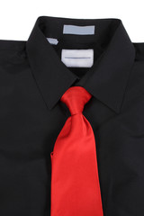 Closeup of suit and tie