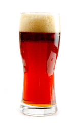 Glass of dark beer