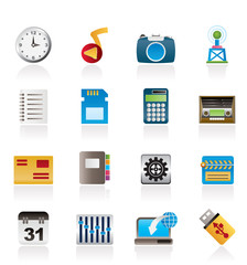 Phone Performance, Internet and Office Icons