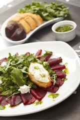 Beetroot salad with sauce